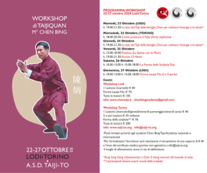 Chen Bing Italy Workshop Ottobre 2024